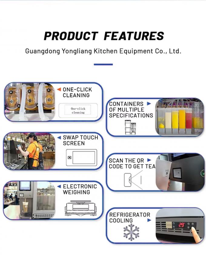 Fully Automatic Electric Bubble Tea Machine Maker Smart Beverage ...