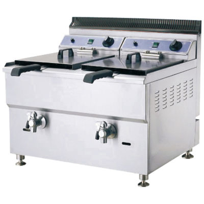 Counter Top Gas Deep Fryer with Stainless Steel Body Commercial Deep Fryer