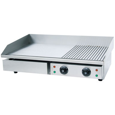 Full Flat Plate Cast Iron Electric Griddle Pan Commercial Restaurant Electric Griddle