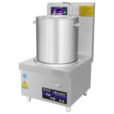 Electromagnetic High Back Soup Stove Restaurant Cooking Range Commercial