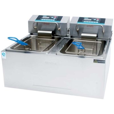 Stainless Steel Commercial Counter Top Fryer Restaurant Electric Fryer Large Capacity