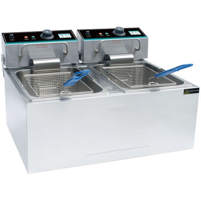 Stainless Steel Commercial Counter Top Fryer Restaurant Electric Fryer Large Capacity